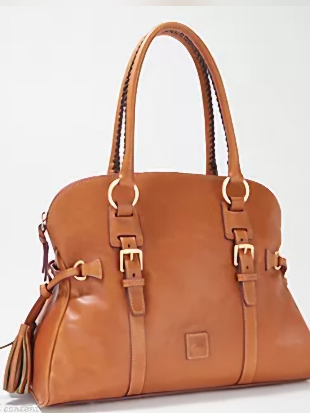 Dooney & Bourke Florentine Leather Domed Buckle Satchel